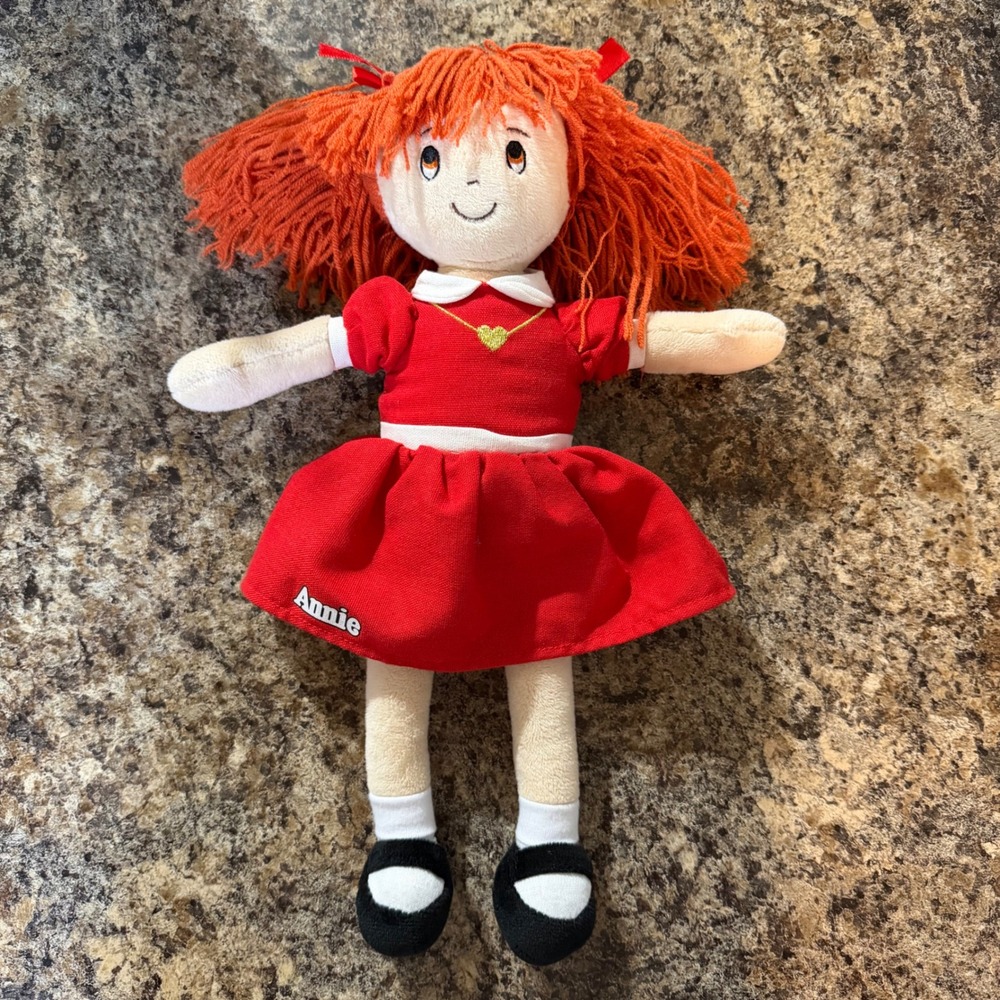 Annie the Musical Little Orphan Annie Plush Rag Doll Creative Goods Red Dress